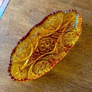 COPY - Vintage Amber Catchall Dish